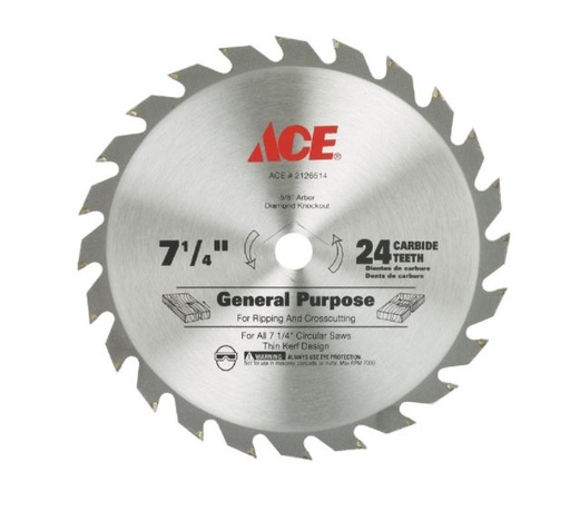 BLADE CIRC 7-1/4"CARB24T.