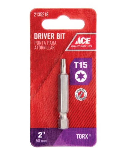 TORX INSERT BIT#15X1.9".