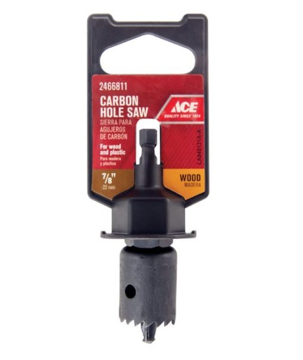 HOLE SAW7/8" W/ARBOR ACE.