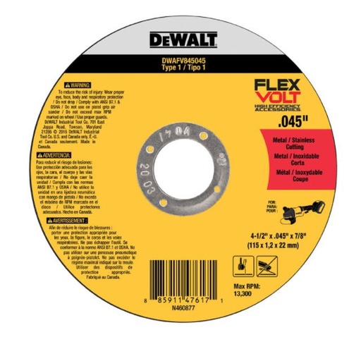 CUT OFF WHEEL 4.5" TYPE1.