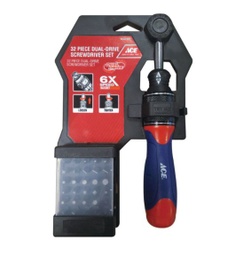 DUAL DR SCRWDR 32PC ACE.