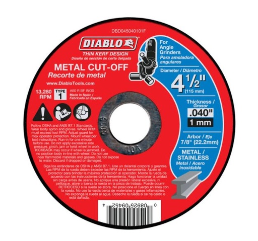 METAL CUTOFF DSC 4.5" TK.