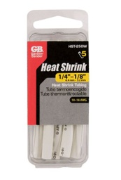 HEAT SHRK TUBE WHT1/4PK5                