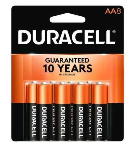 BATTRY ALKLN DURA AA CD8