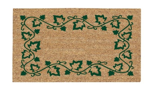 MAT COIR IVY BDR 16X27".