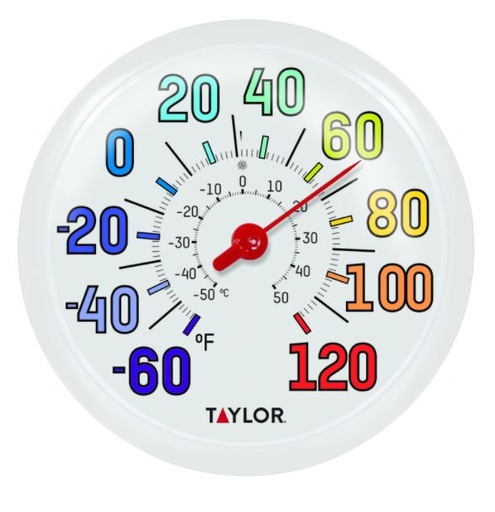 THERMOMETER 13.5"COLOR.