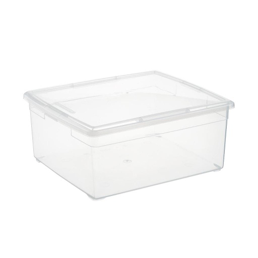 STORAGE BOX LARGE CLEAR.