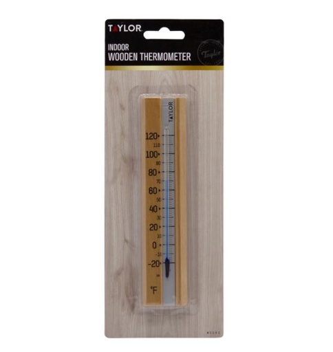WOOD WALL THERMOMETER                   
