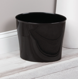 TRASH CAN NUVO OVAL BLK.