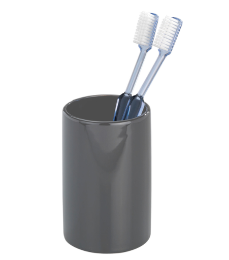 Wenko Polaris Tumbler 4 in. H x 2.7 inch W x 2.7 in. L Gray Ceramic
