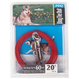 CABLE DOG TIE OUT 20'LRG                