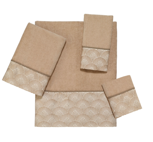 TOWEL SET DECO SHEL RATN