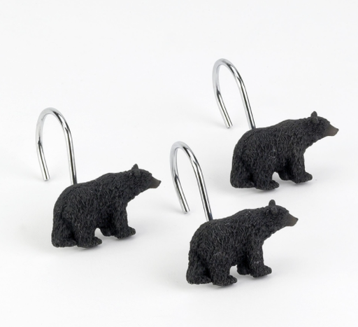 SHOWR CURTAN RNG BLK BAR