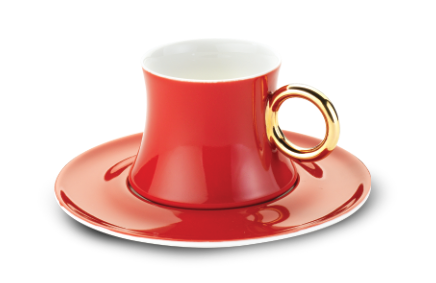 A8660 Freedom 12 pcs. Coffee Cups Set - Red