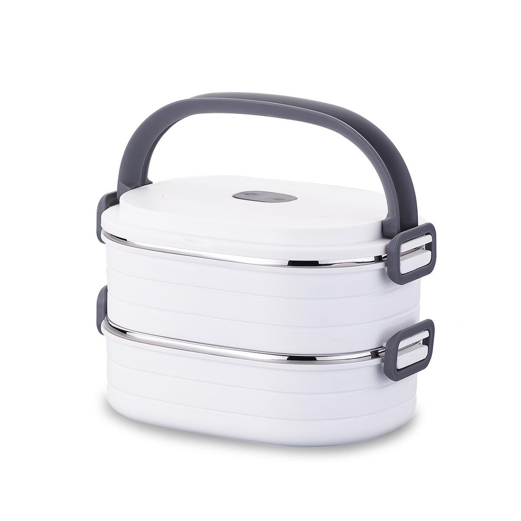 A5526 Essentials Warm Lunch Box 1800ml - White