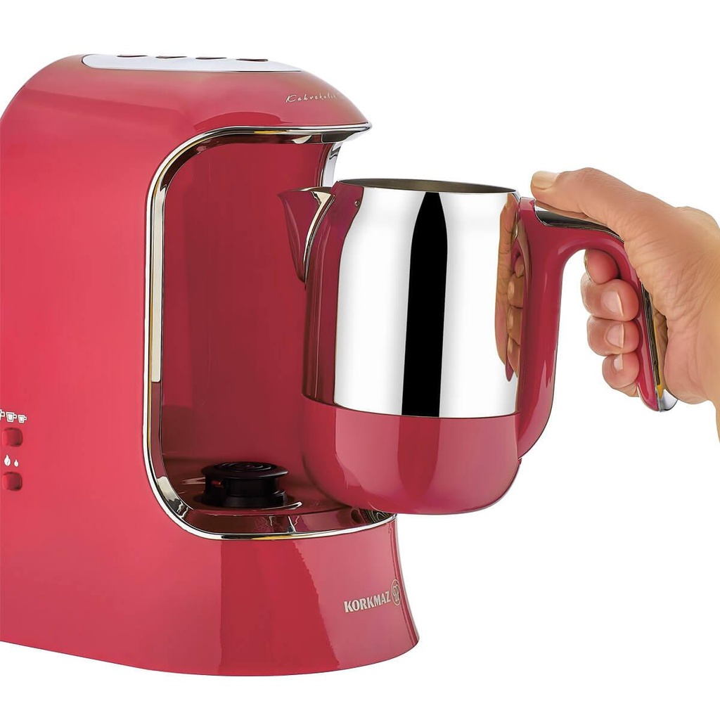 A862 Kahvekolik Aqua Coffee Machine Red/Chrome