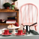 A8660 Freedom 12 pcs. Coffee Cups Set - Red