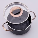 A1372 Galaksi Alu. 7 pcs. Cookwaree Set - RoseGold