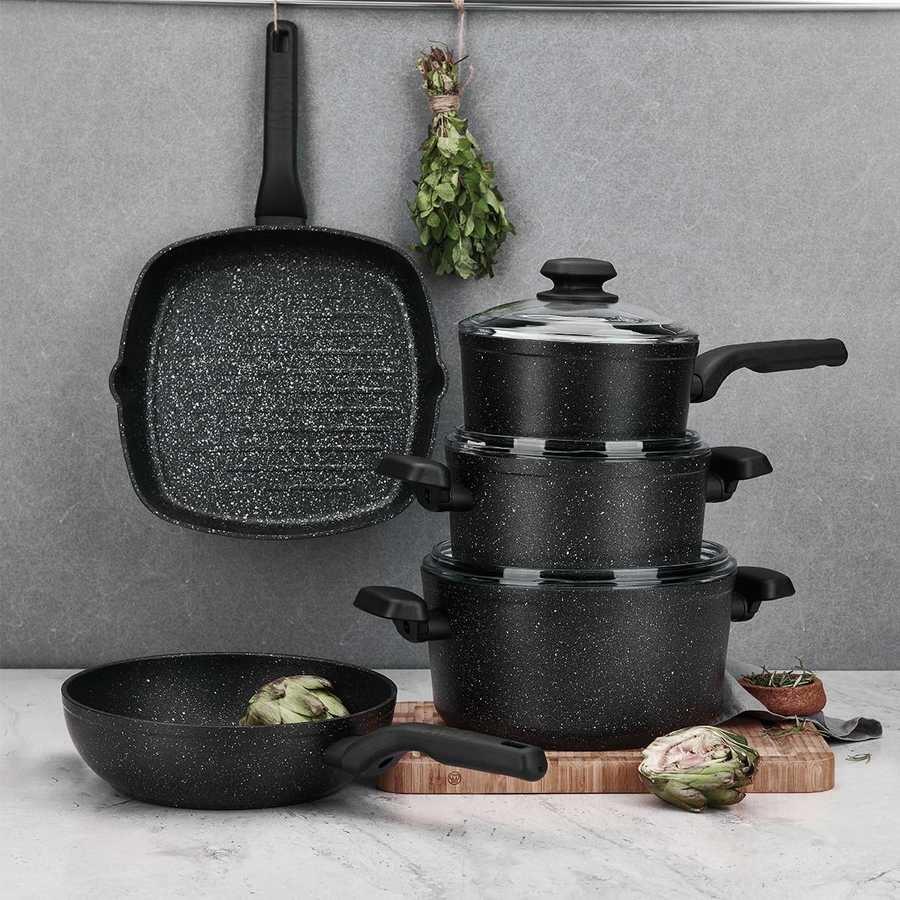 A1843 Ornella Alu. Low Casserole 24x6,5 cm