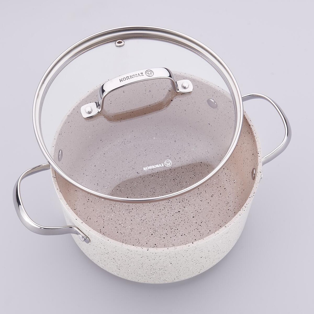 A1854 Granita Alu. Low Casserole 24x6.5cm