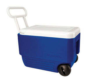 Igloo Wheelie Cool Cooler 38 qt. Blue
