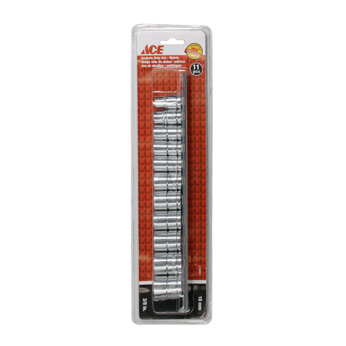 ACE 11 PIECE SOCKETS ONLY SET 3/8 IN (10 MM) DR Cancel.