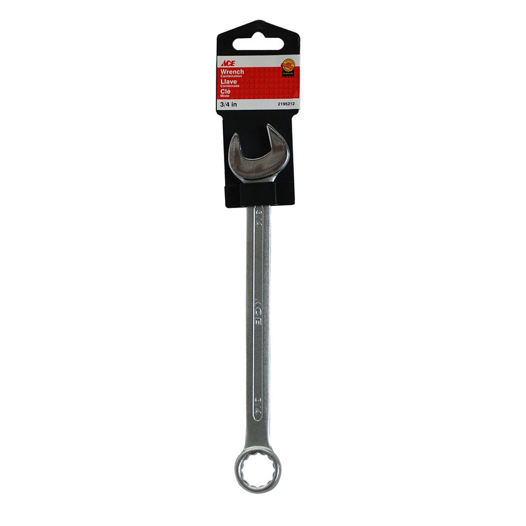 COMBINATION WRENCH 3/4IN ACE