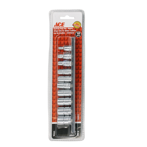 ACE 10 Piece Sockets Only Set 1/4 IN (6 MM) DR