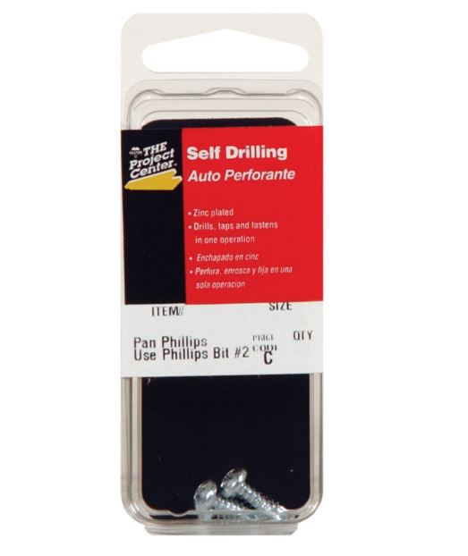 Hillman No. 8 x 3/4 in. L Phillips Pan Head Zinc-Plated Steel Sheet Metal Screws 4 pk