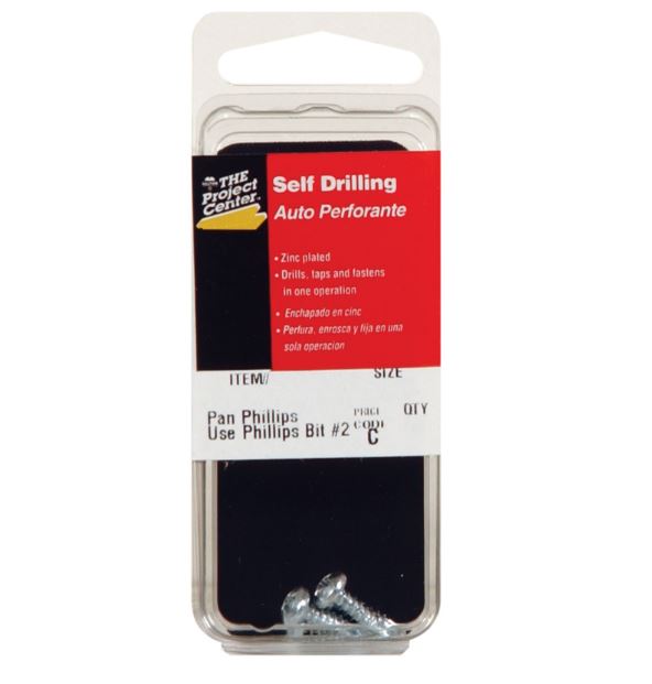 Hillman No. 10 x 1/2 in. L Phillips Pan Head Zinc-Plated Steel Sheet Metal Screws 7 pk