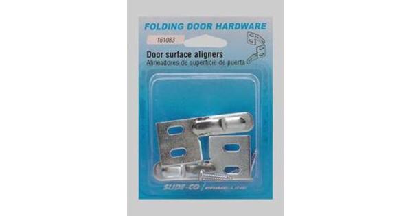 Prime-Line Zinc-Plated Silver Steel Bi-Fold Door Aligner 1 pk