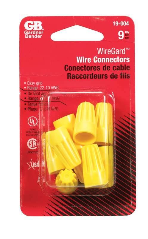 Gardner Bender Wing Gard 18-10 Ga, Copper Wire Wire Connector 9 pk.