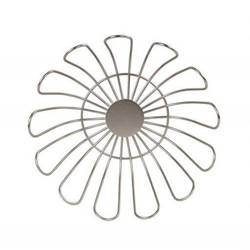 Spectrum 12 inch. Silver Steel Fruit Bowl 1 pk
