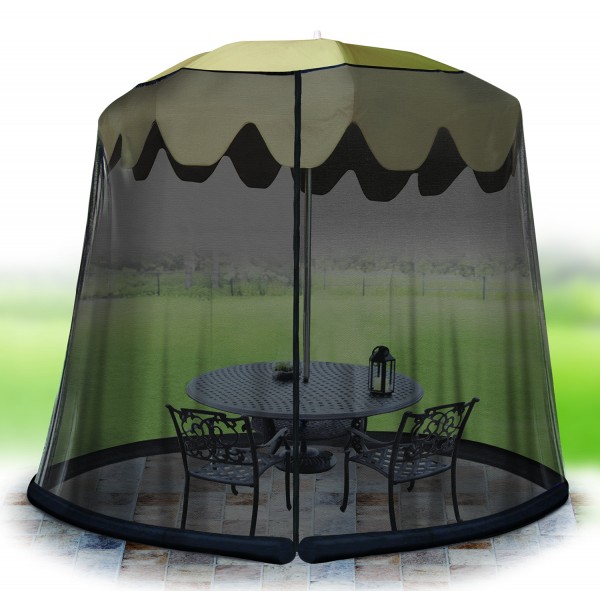 IDEAWORKS Black 350 in. Dia. Umbrella net.