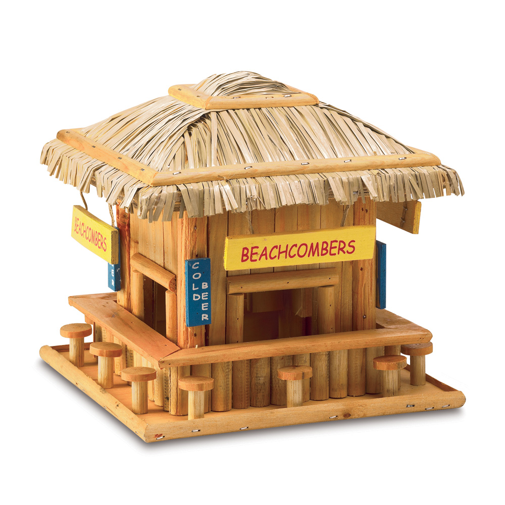 Songbird Valley Beachcomber, 7.75 in. H x 8.25 in. W x 8.25 in. L Wood Bird House