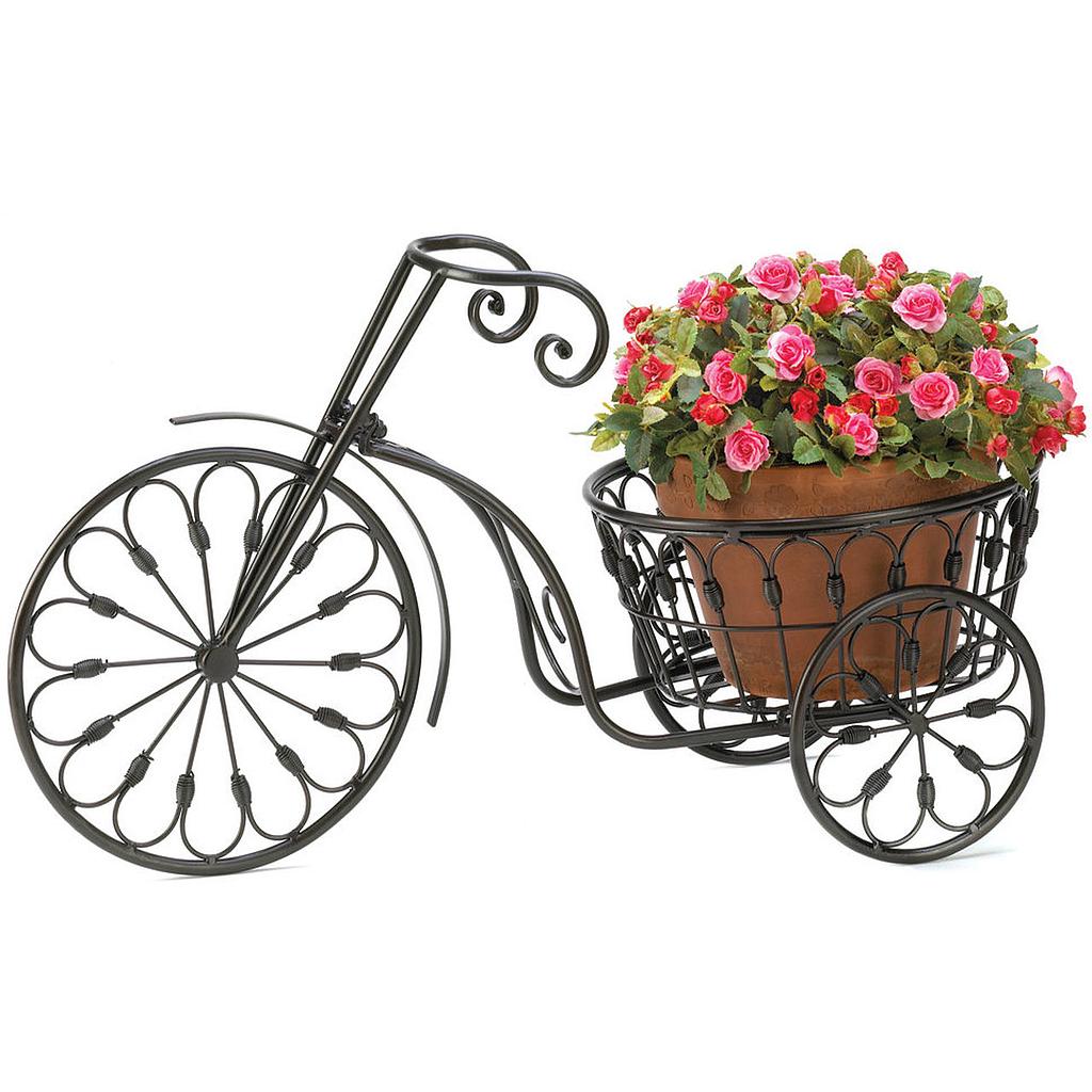 Summerfield Terrace, Iron Tricycle Plant Stand