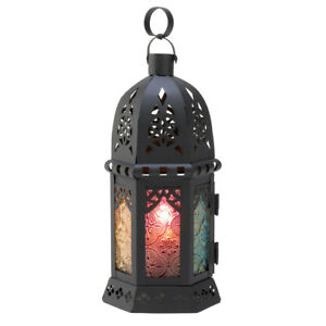 MOROCCAN CNDL LANTRN BLK