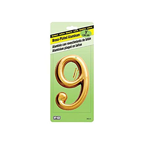 NUMBER HOUSE #9 BRS 3"