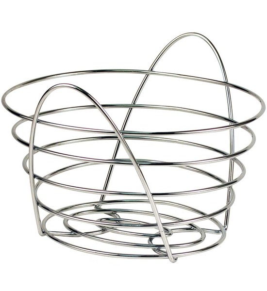 Spectrum Silver Steel Fruit Bowl 1 pk.