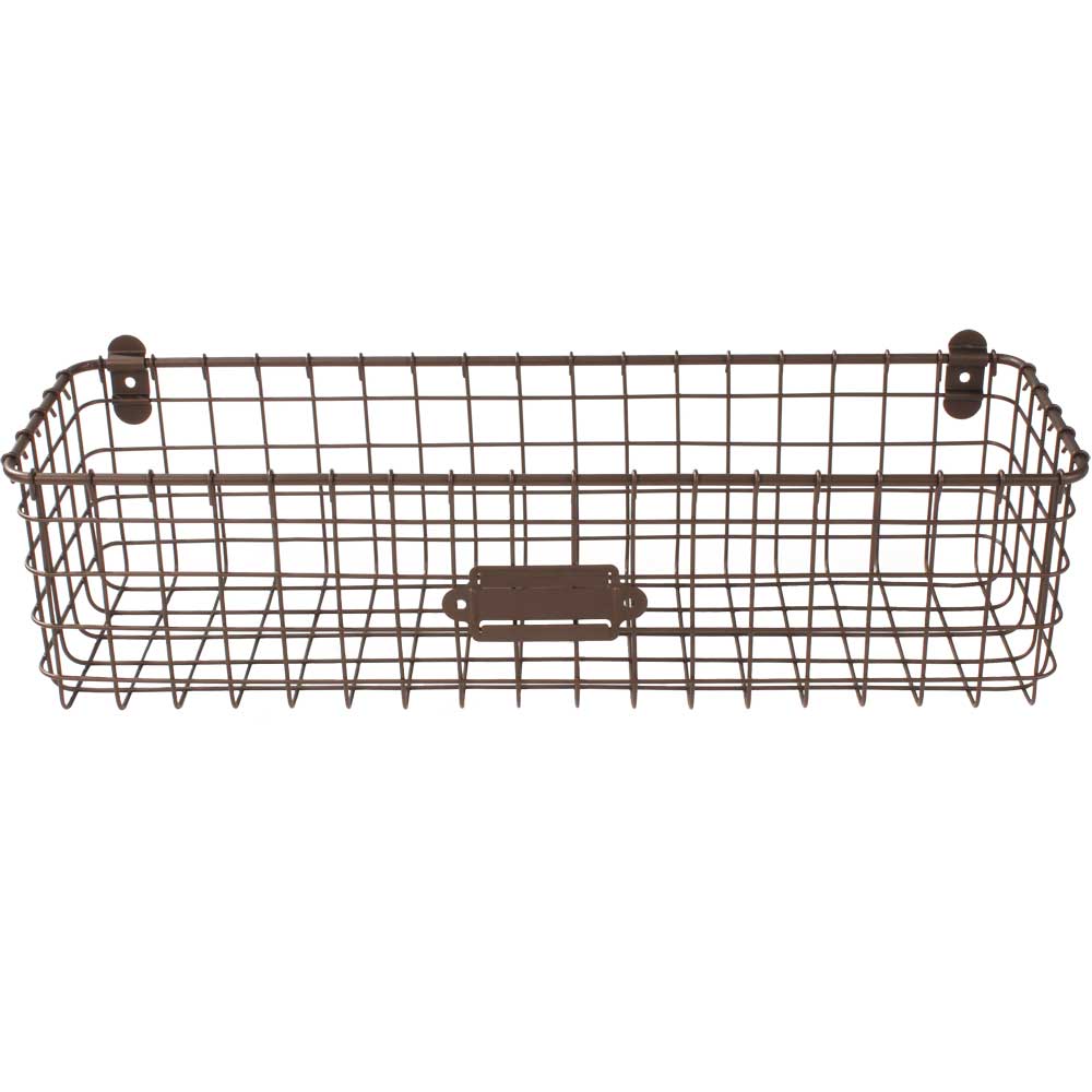 Spectrum 5.3 in. H x 6 in. W x 18-1/2 in. L Bronze Basket.