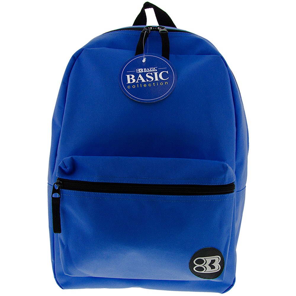 BAZIC 16" BLUE BASIC BACKPACK.