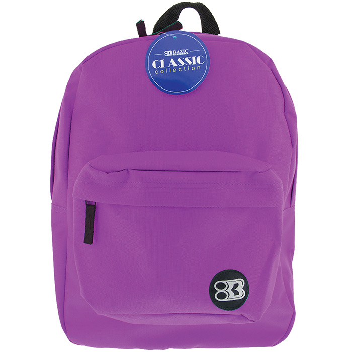 BAZIC 17" PURPLE CLASSIC BACKPACK