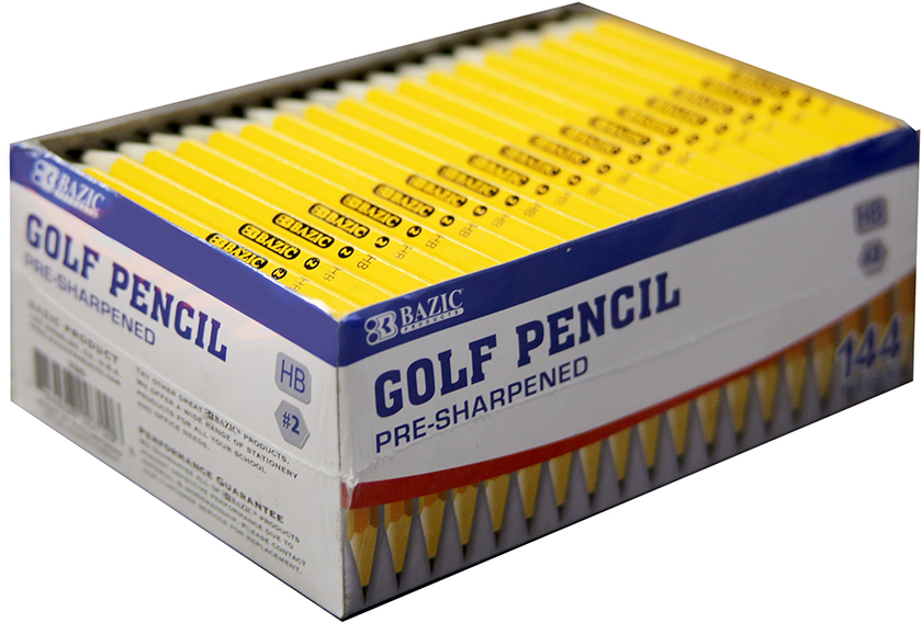 BAZIC PRE-SHARPENED #2 GOLF PENCIL (144/