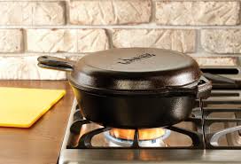 Lodge Logic Cast Iron Skillet Set 10 in. 3.2 qt. Black.