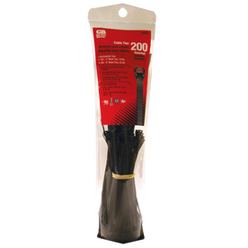CABLE TIES BLK AST 200PK