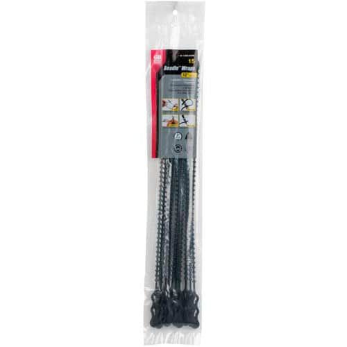 BLACK BEADED CABLE TIE 15 PACK