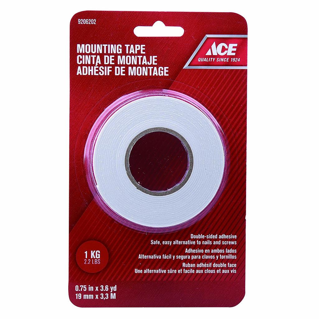 WHITE MOUNTING TAPE .75IN X