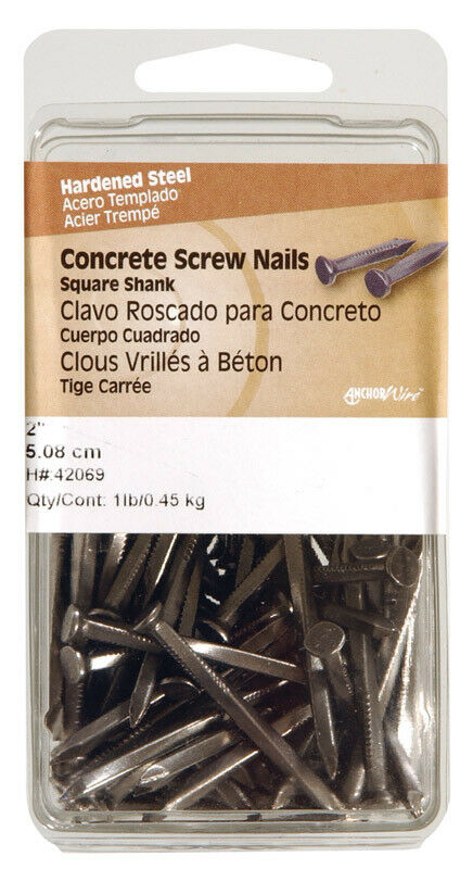 Hillman 1 in. Concrete Steel Nail Flat 1 lb.