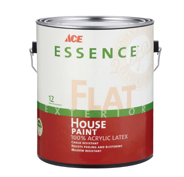 Ace Essence Flat Tintable Base Acrylic Latex House Paint Outdoor 1 gal