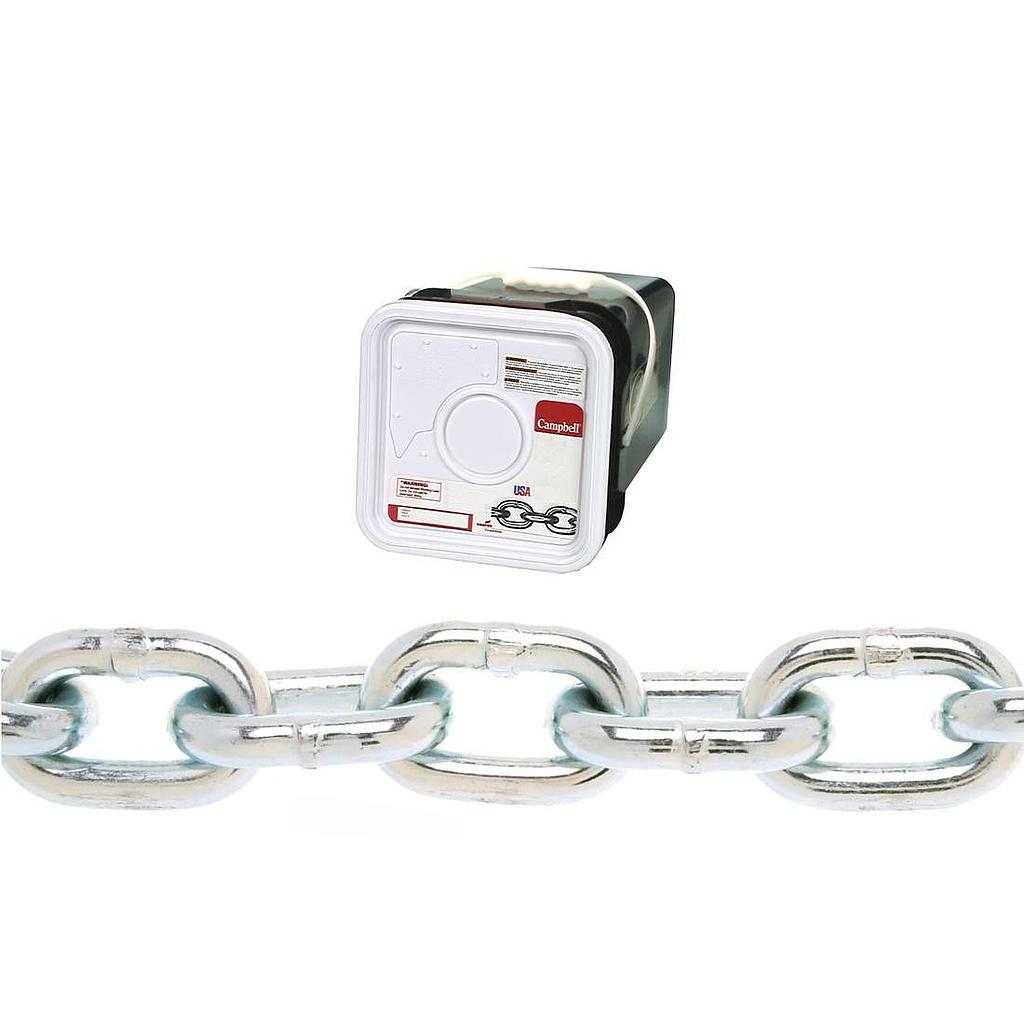 CHAIN COIL 1/4" ZN 100'